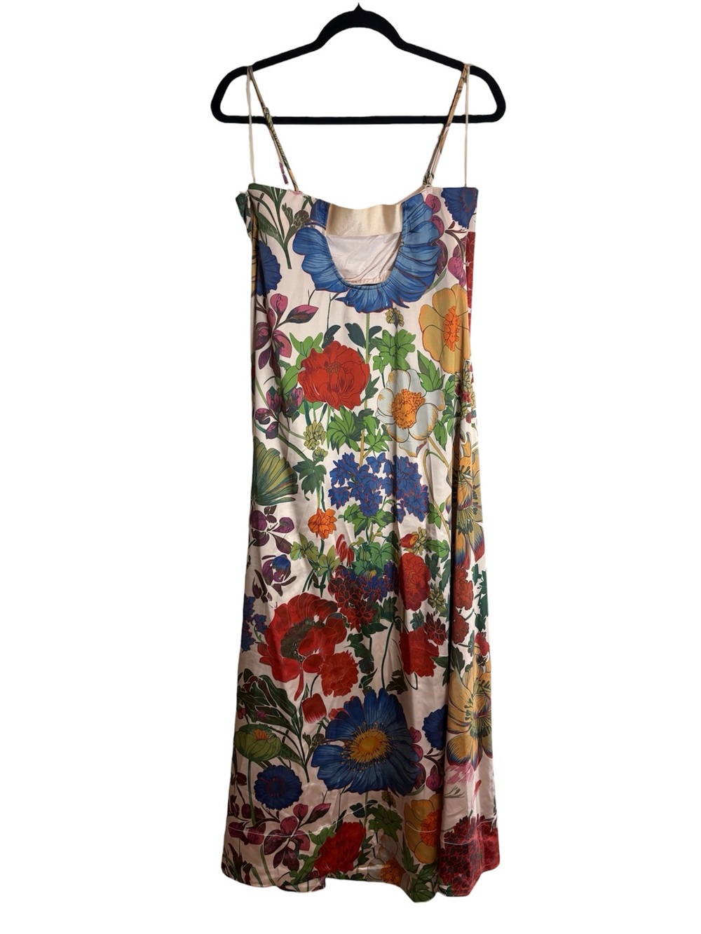 Free People Botanical Maxi Dress Spring Combo Floral Strappy Slip NWT Medium - Picture 6 of 14